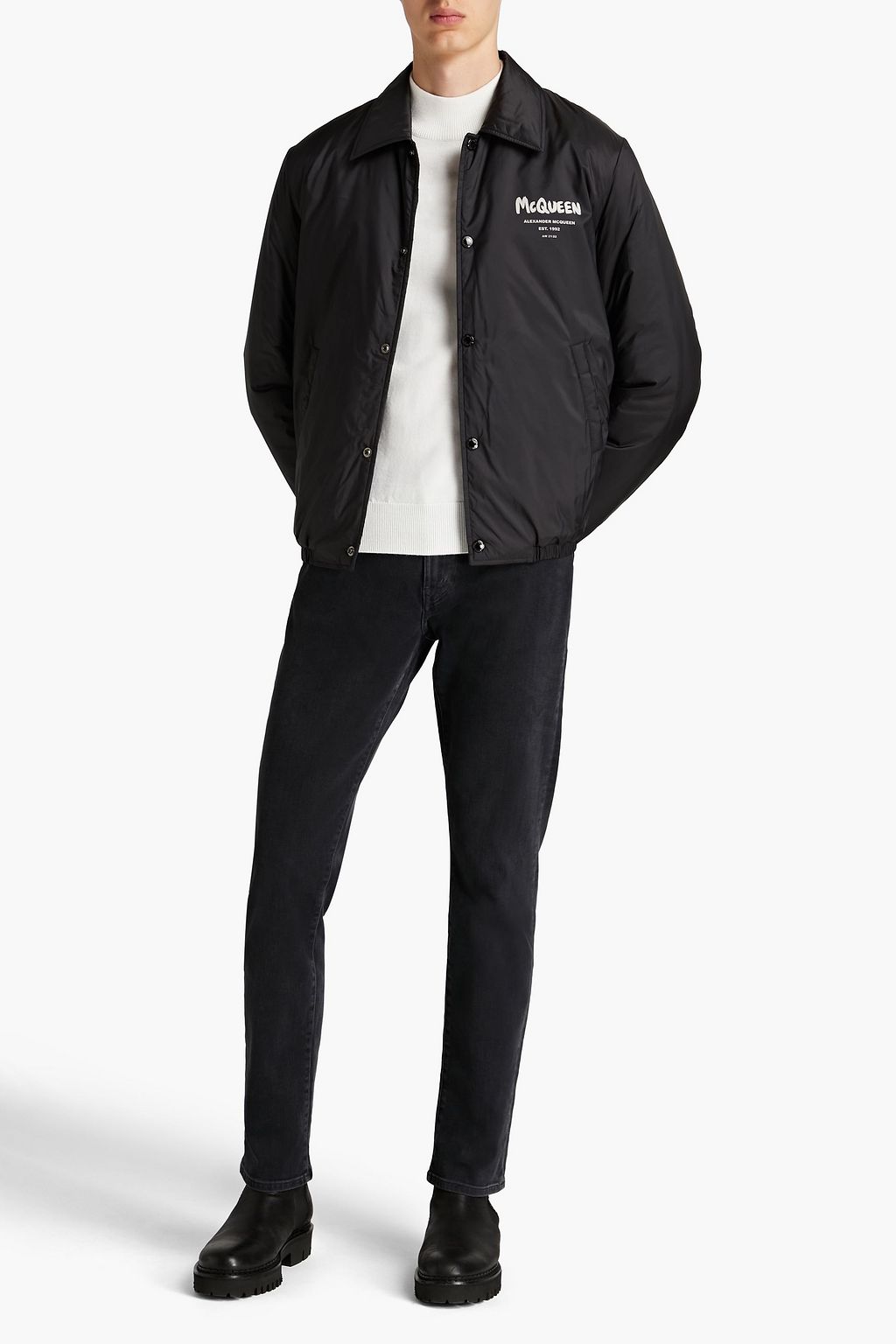ALEXANDER MCQUEEN Logo-print shell jacket