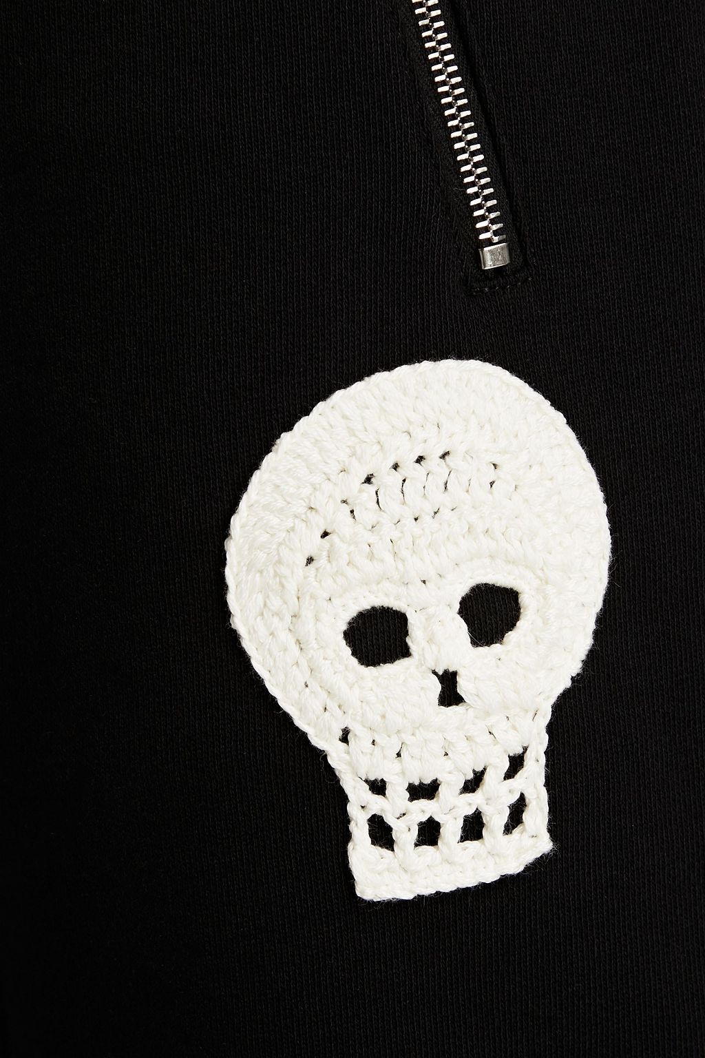 ALEXANDER MCQUEEN Embroidered French cotton-terry sweatpants
