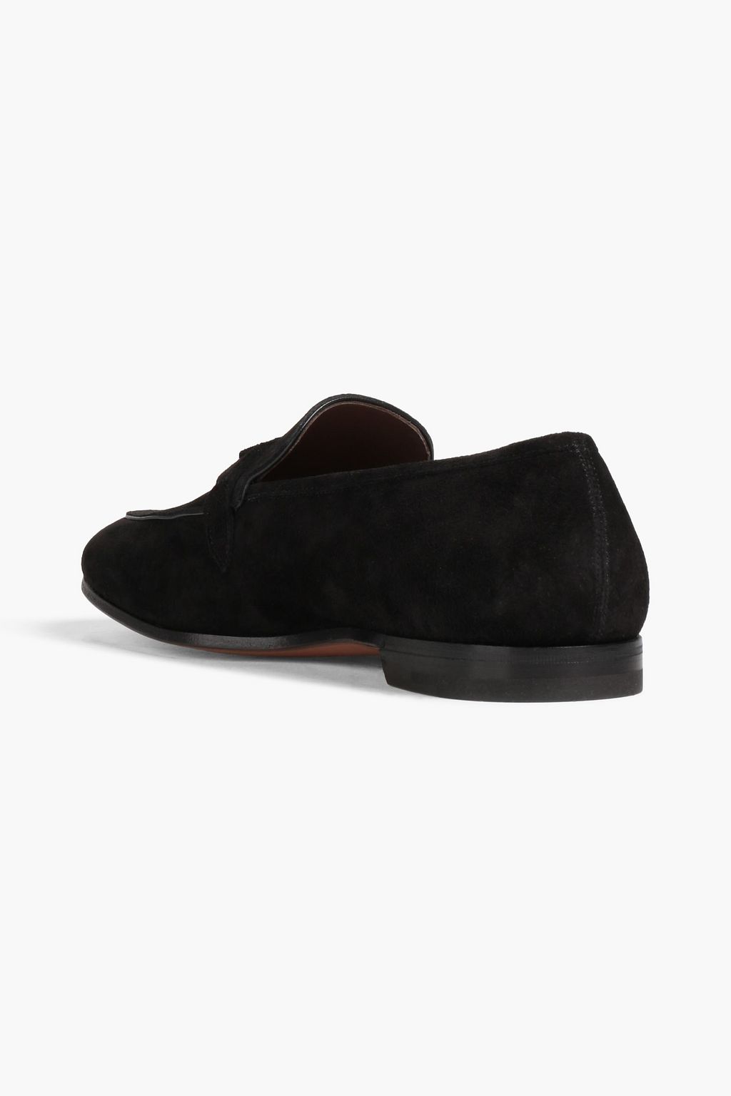 FERRAGAMO Embellished suede loafers