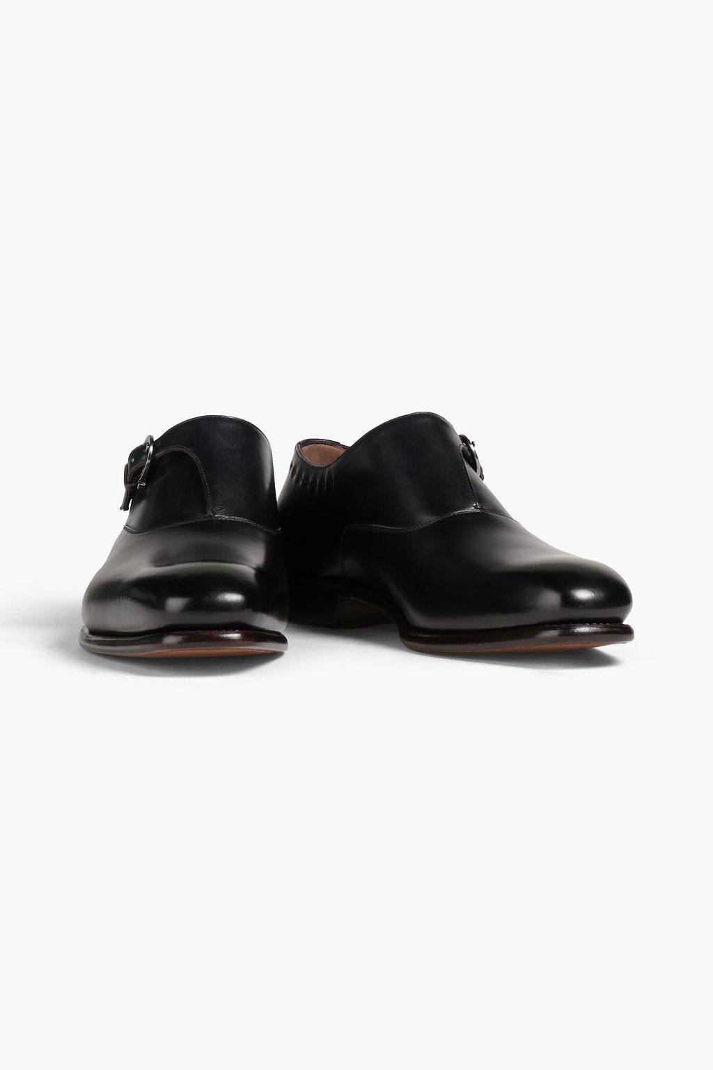 FERRAGAMO Leather monk-strap shoes