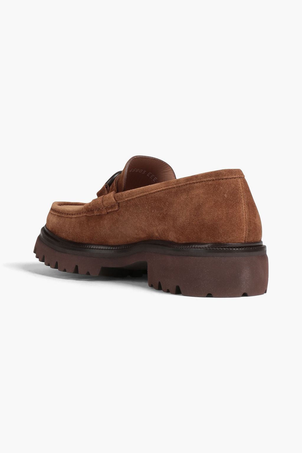 FERRAGAMO Embellished suede loafers