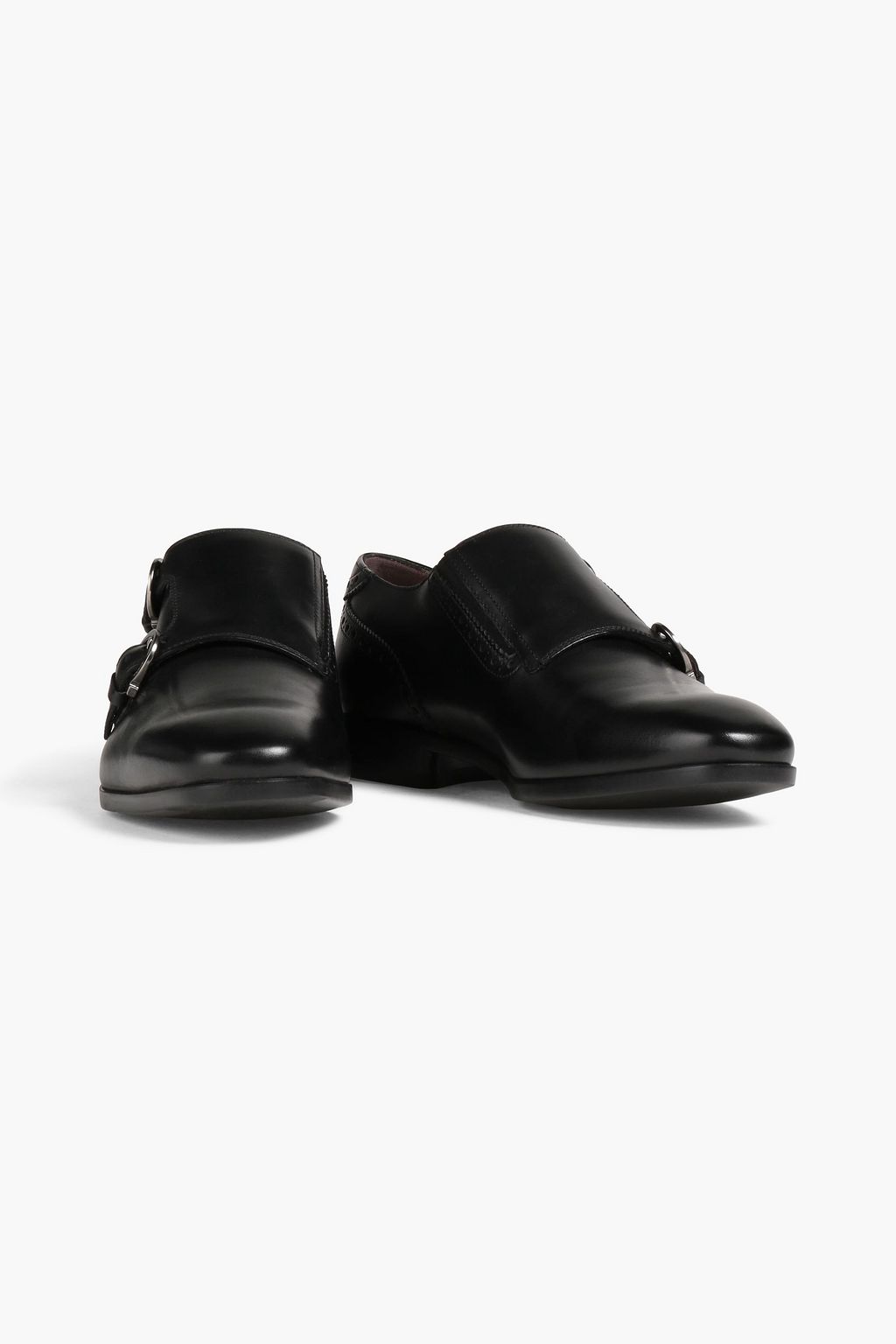 FERRAGAMO Leather monk-strap shoes