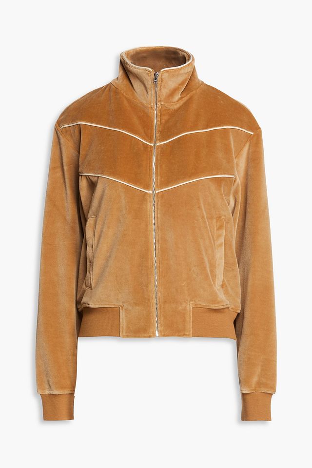 Andreas cotton-blend velour jacket