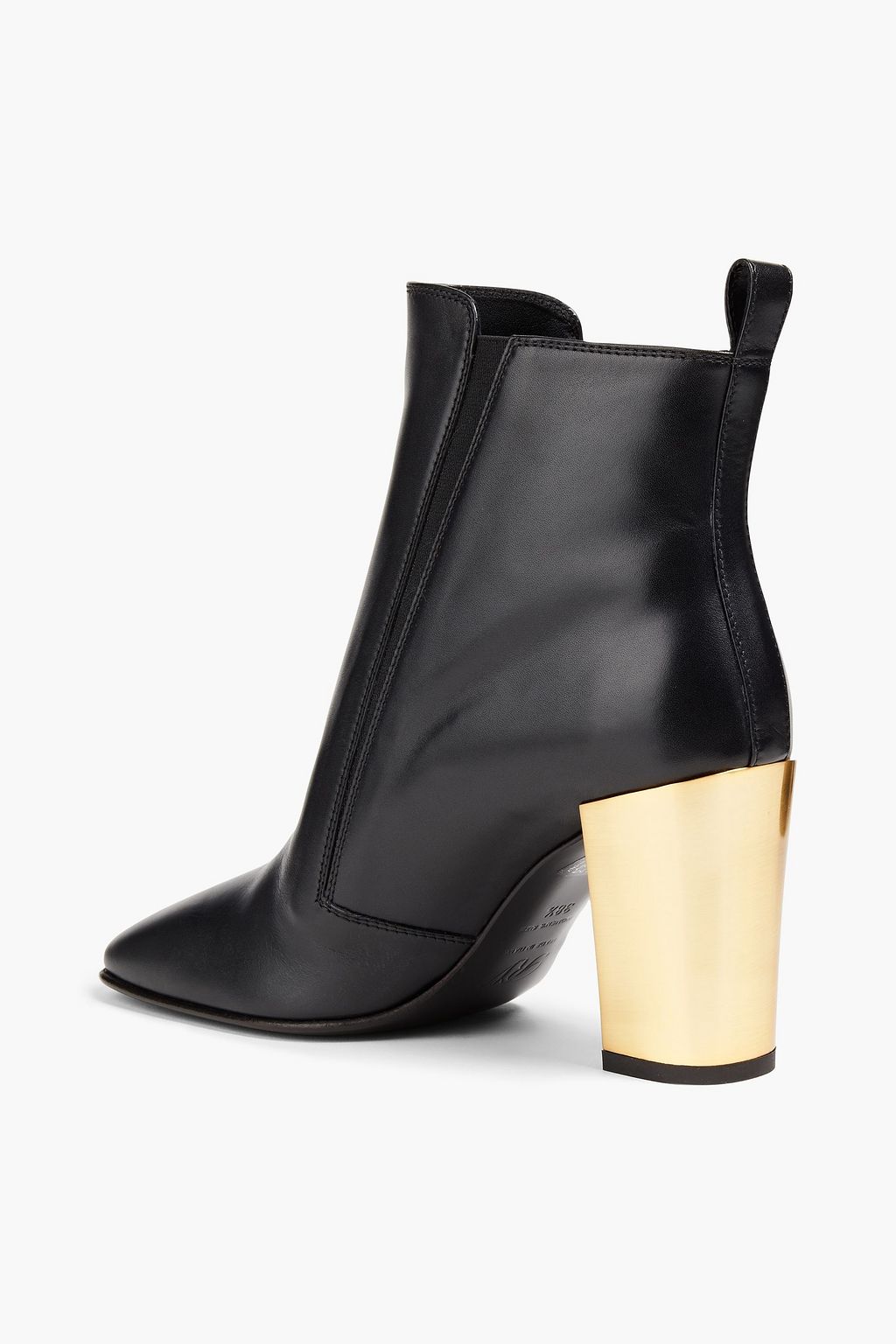 ROGER VIVIER حذاء بوت بطول الكاحل من الجلد من لونين
