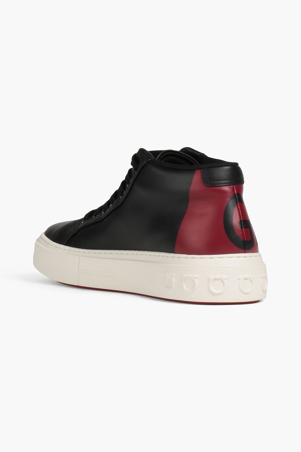 FERRAGAMO Printed leather sneakers
