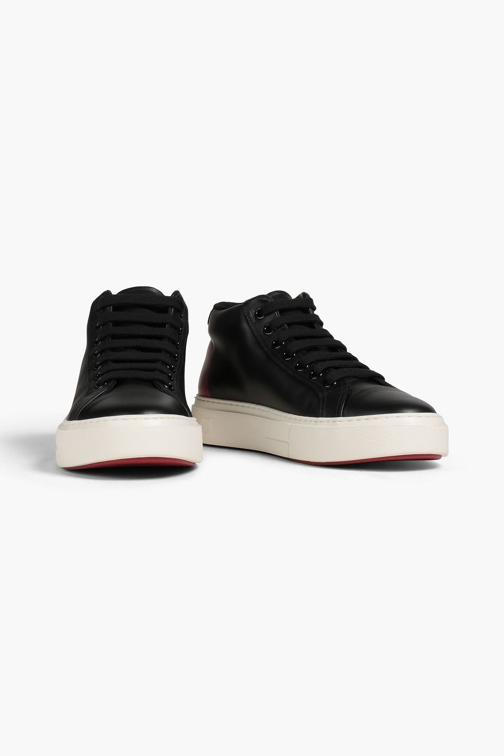FERRAGAMO Printed leather sneakers