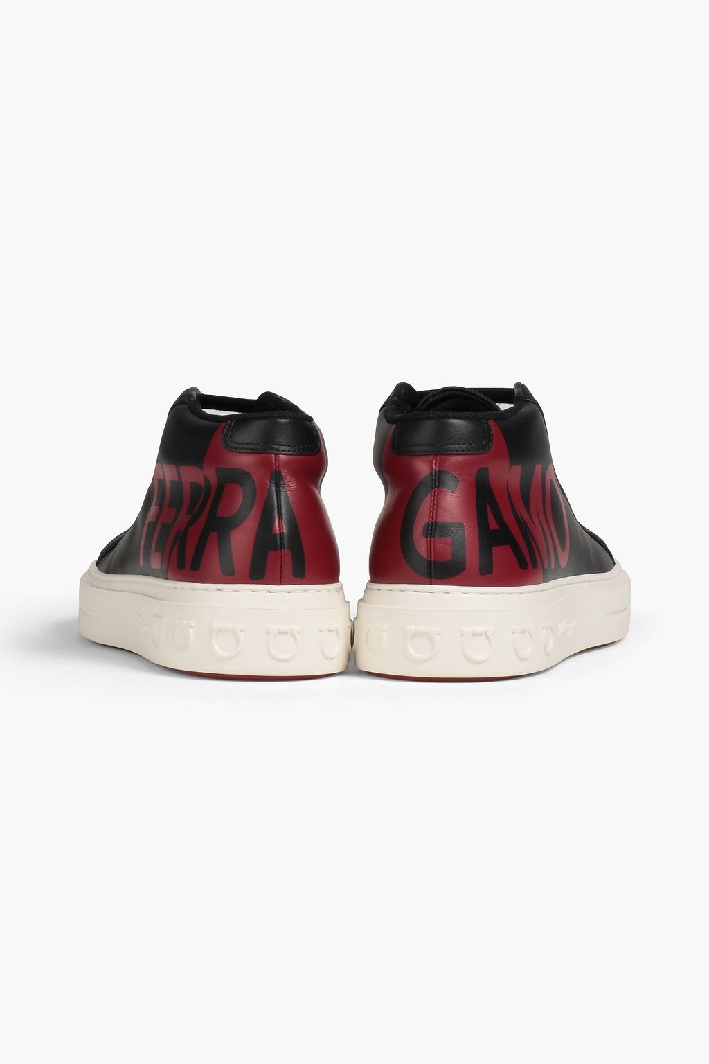FERRAGAMO Printed leather sneakers