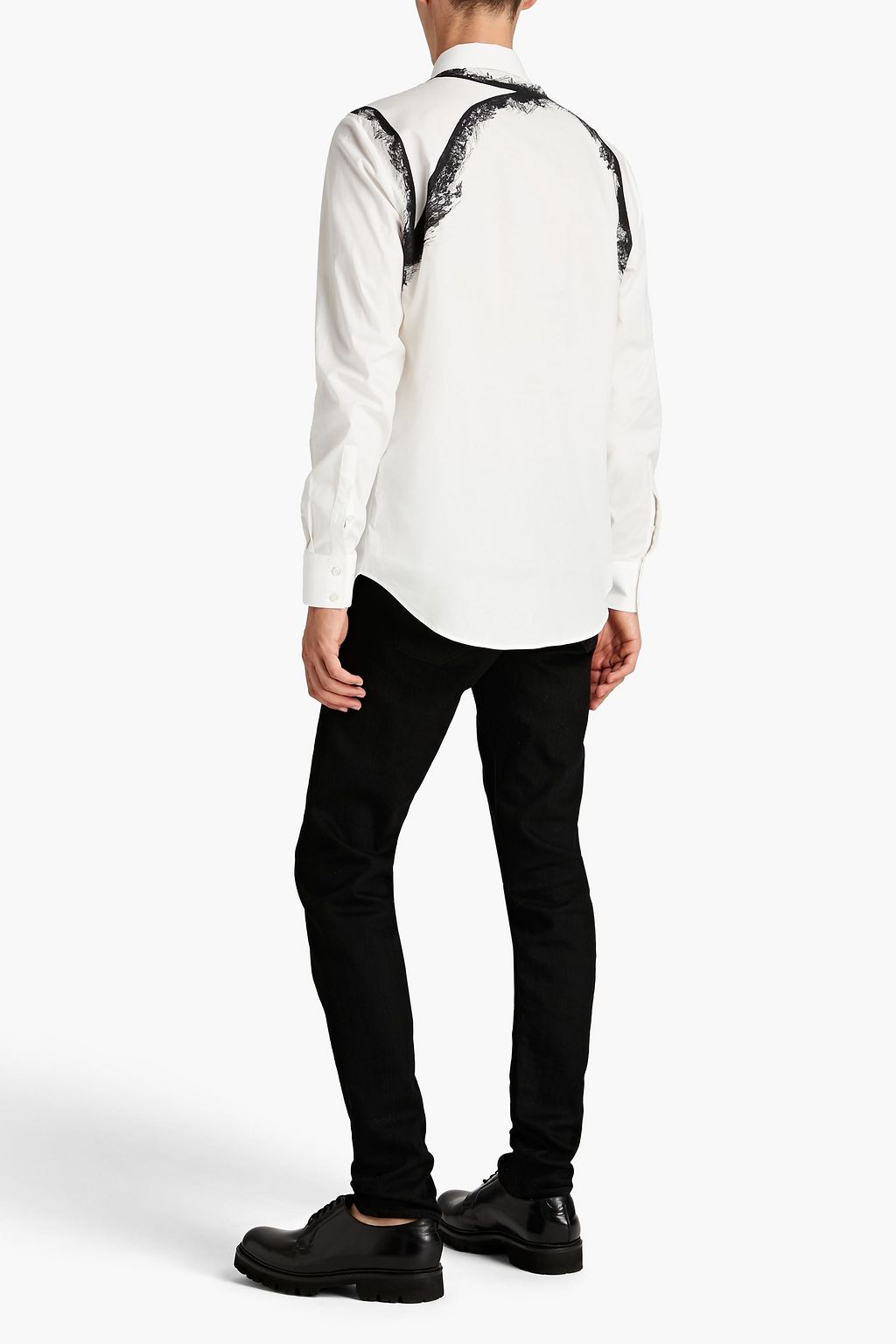 ALEXANDER MCQUEEN Printed cotton-poplin shirt