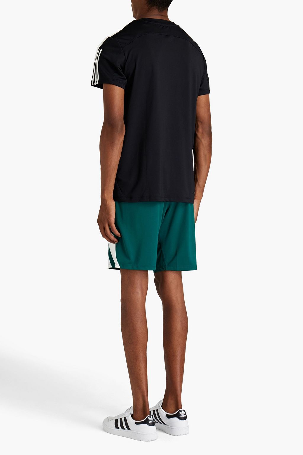 ADIDAS Printed jersey shorts