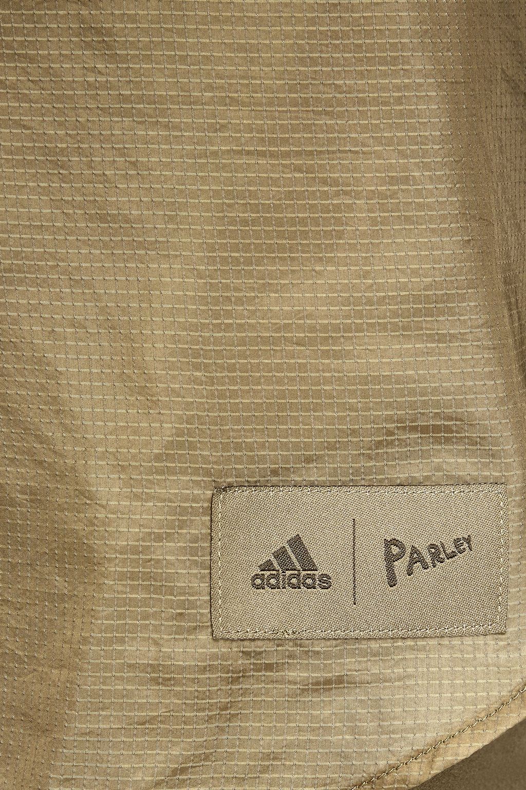 ADIDAS (+) Parley logo-appliquéd layered shell and stretch-jersey shorts