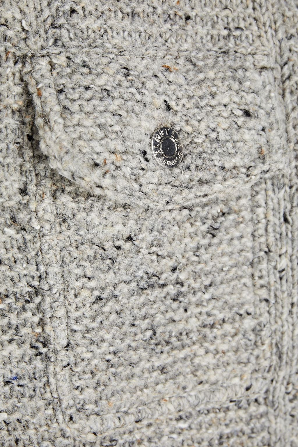 HELMUT LANG Distressed Donegal knitted jacket