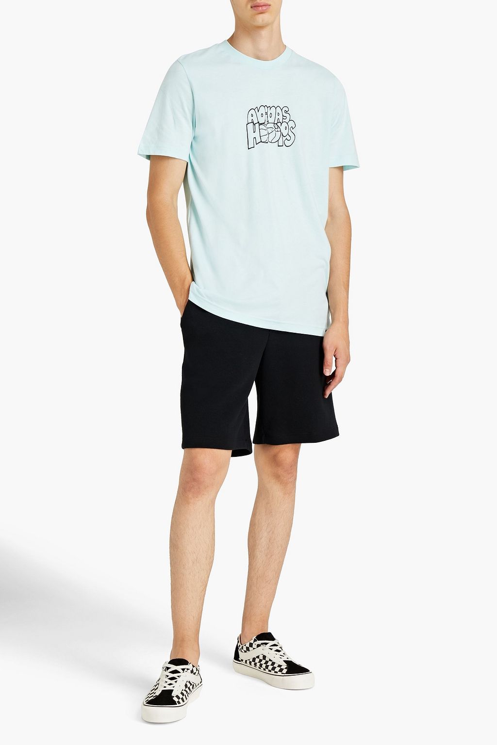 ADIDAS T-Shirt aus Baumwoll-Jersey mit Print