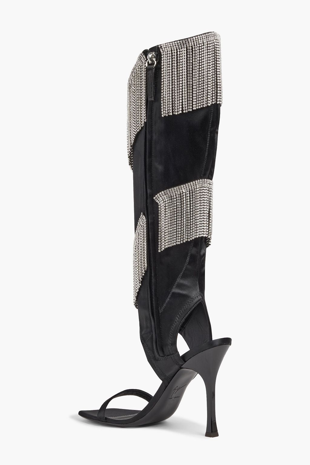 GIUSEPPE ZANOTTI Demode 105 crystal-embellished satin sandals