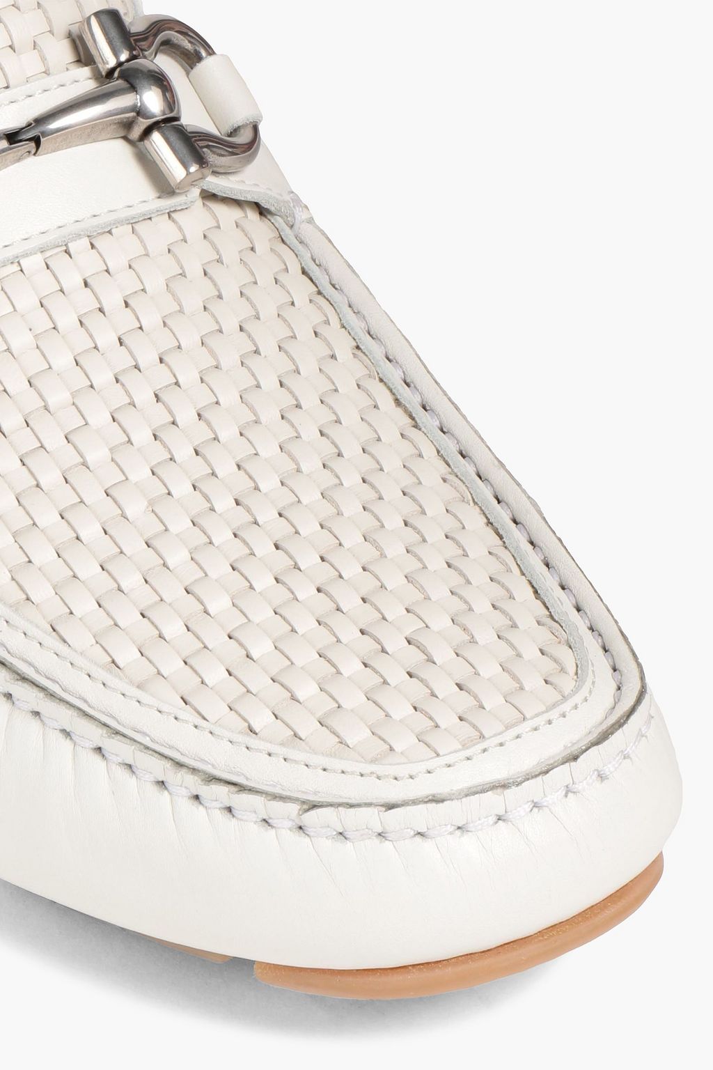 FERRAGAMO Parigi basketweave leather loafers