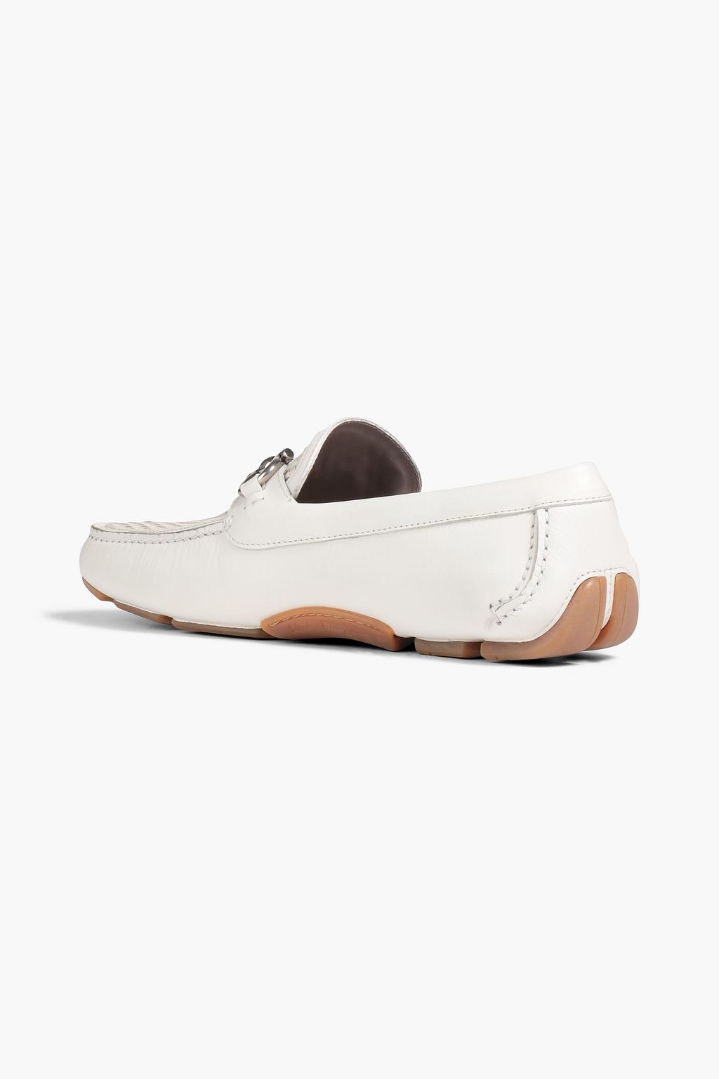 FERRAGAMO Parigi basketweave leather loafers