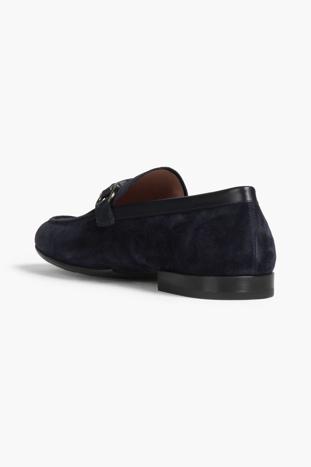 FERRAGAMO Embellished suede loafers