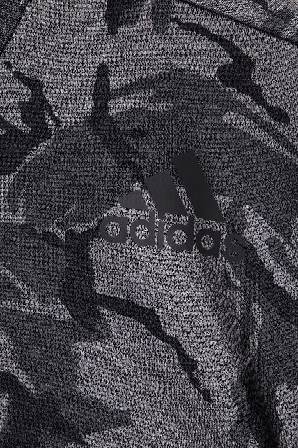 ADIDAS Camouflage-print recycled stretch-jersey T-shirt
