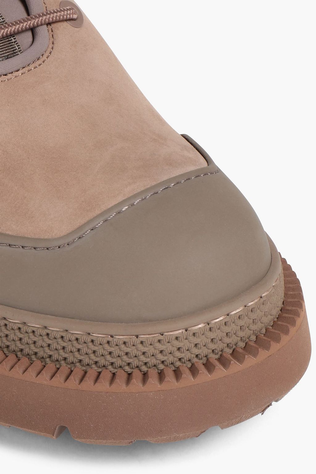 FERRAGAMO Tolk 2 scuba-paneled nubuck hiking boots
