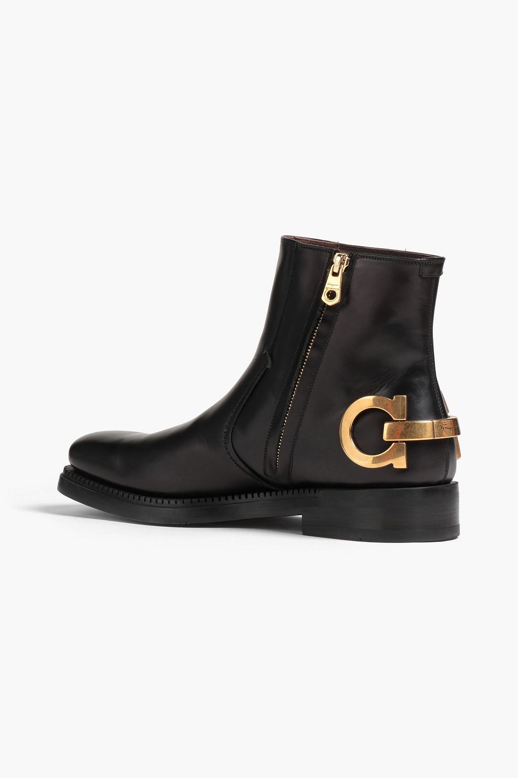 FERRAGAMO Bankley Gancini leather boots
