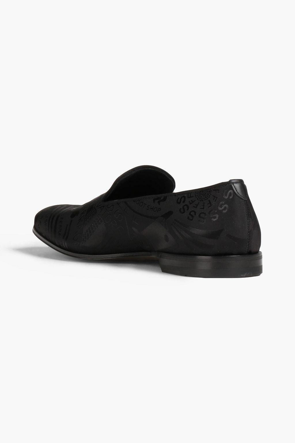 FERRAGAMO 새틴 자카드 로퍼