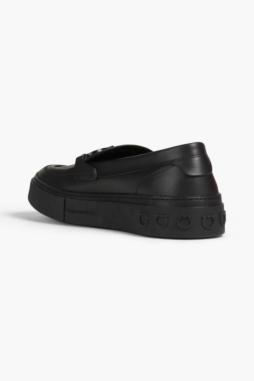 FERRAGAMO Embellished leather loafers