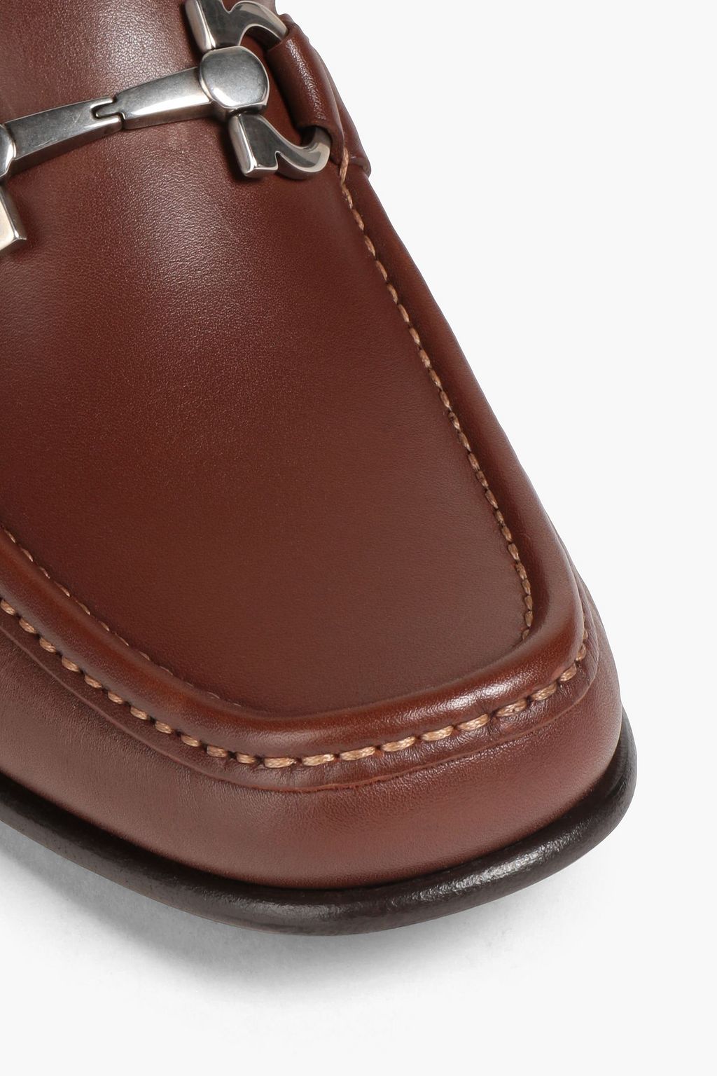 FERRAGAMO Embellished leather loafers