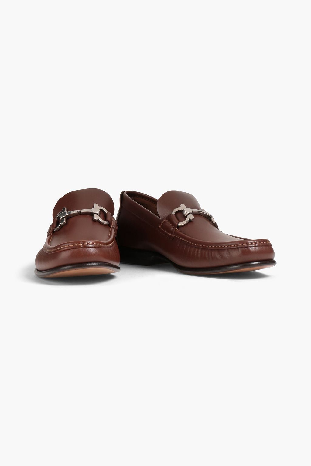 FERRAGAMO Embellished leather loafers