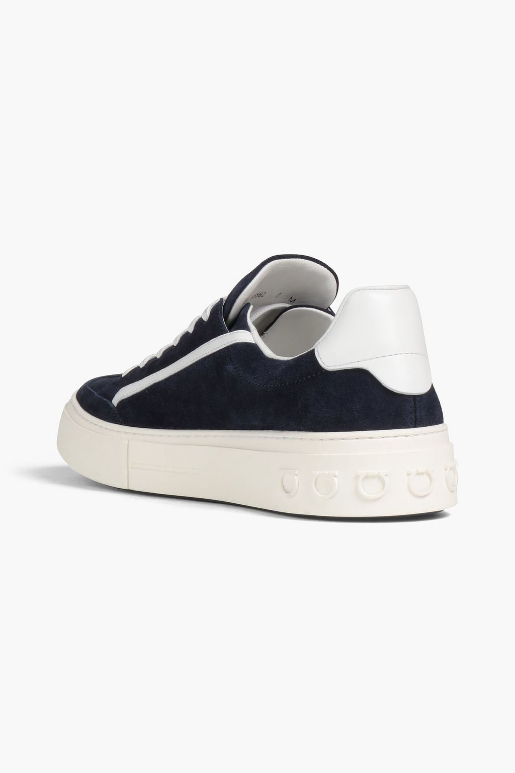 FERRAGAMO Two-tone suede sneakers