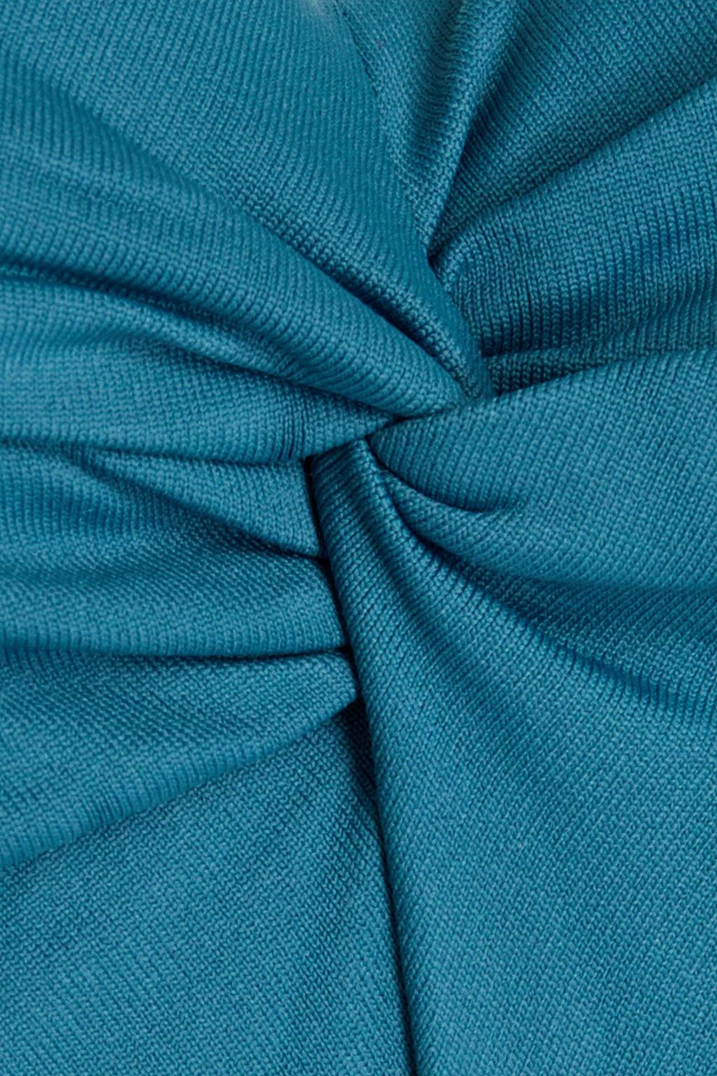 SEAFOLLY Twisted gathered bandeau bikini top