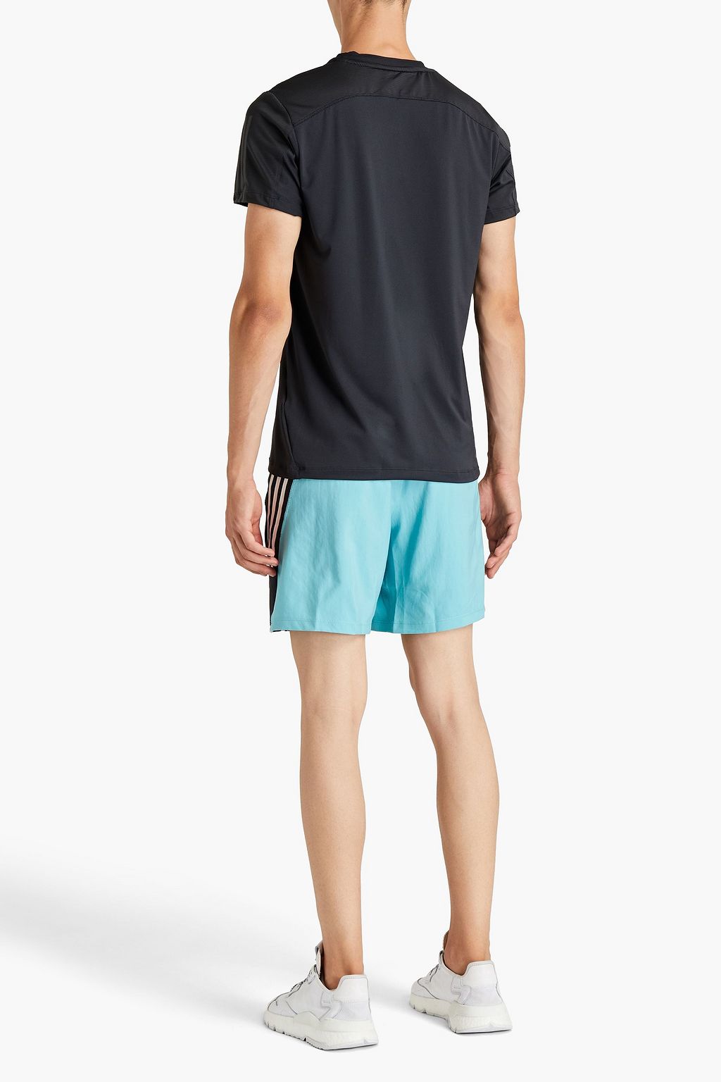 ADIDAS Logo-print recycled stretch-jersey shorts