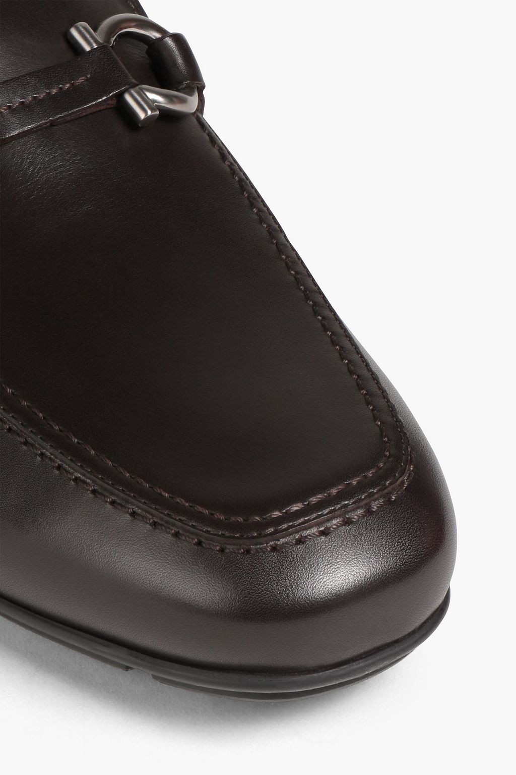 FERRAGAMO Embellished leather loafers