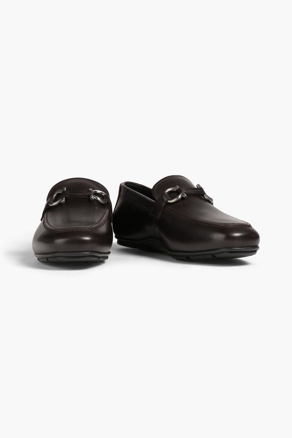 FERRAGAMO Embellished leather loafers