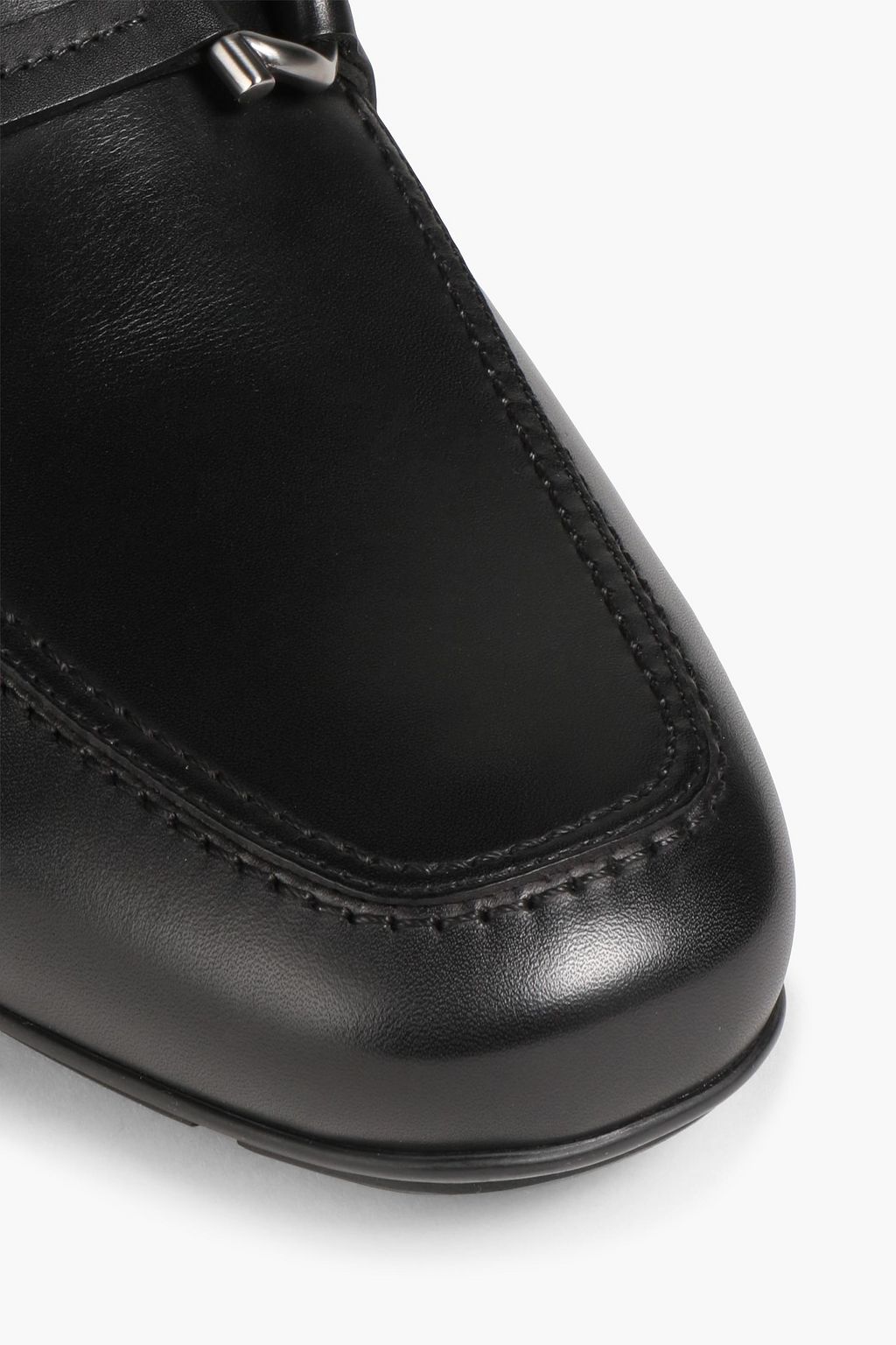 FERRAGAMO Embellished leather loafers