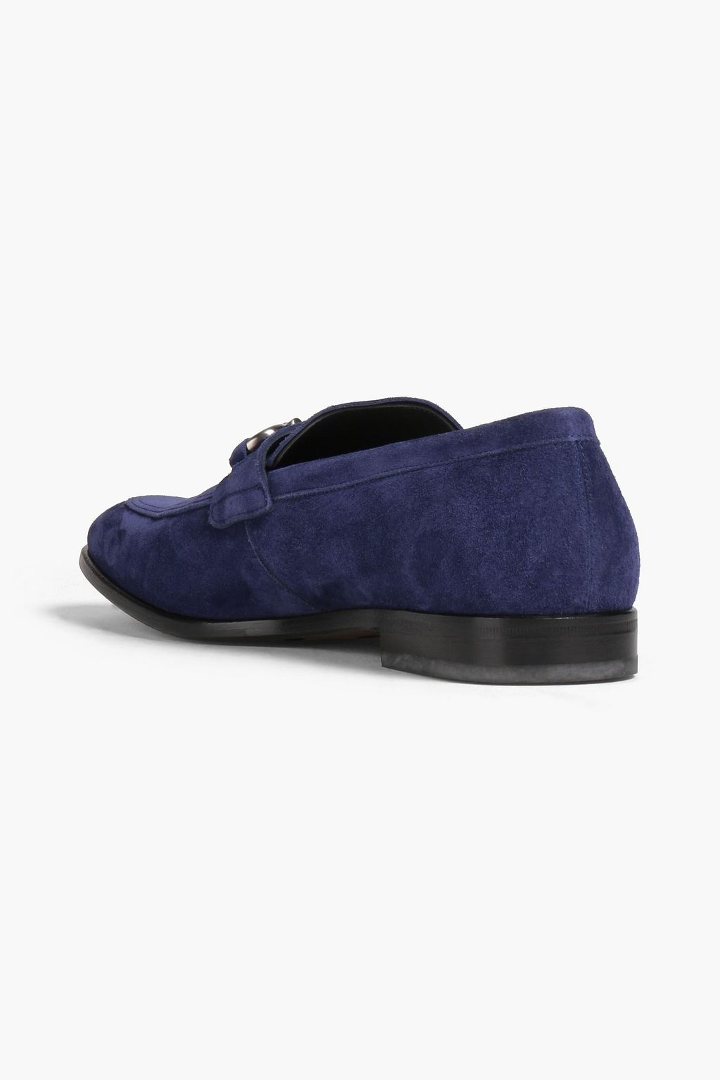 FERRAGAMO Embellished suede loafers