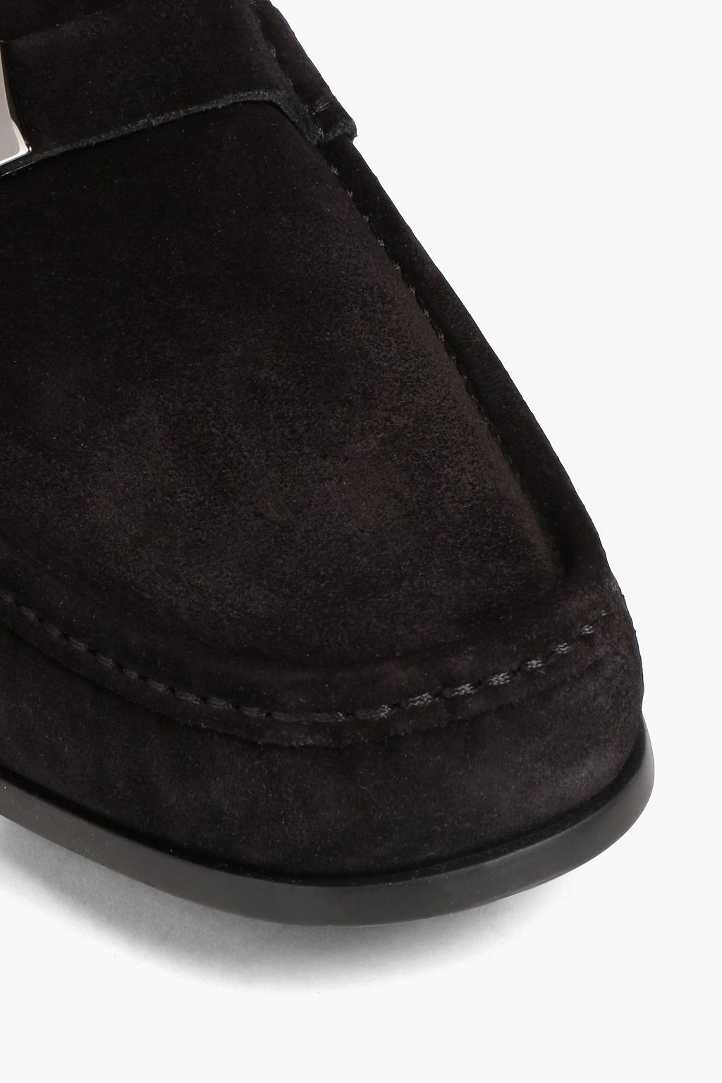 FERRAGAMO Embellished suede loafers