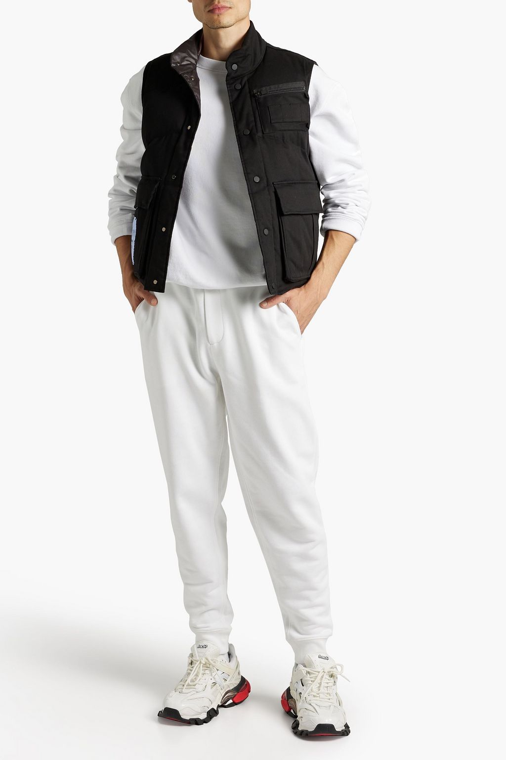 MCQ ALEXANDER MCQUEEN Appliquéd padded twill vest
