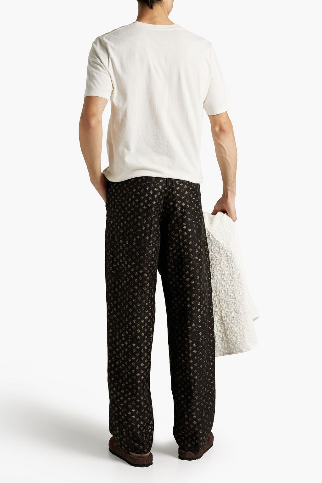 ETRO Belted jacquard pants