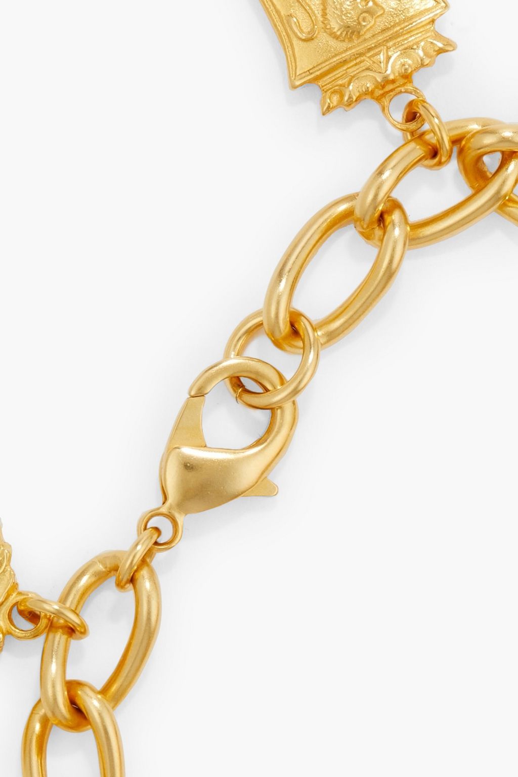 BEN-AMUN 24-karat gold-plated, bead and stone bracelet