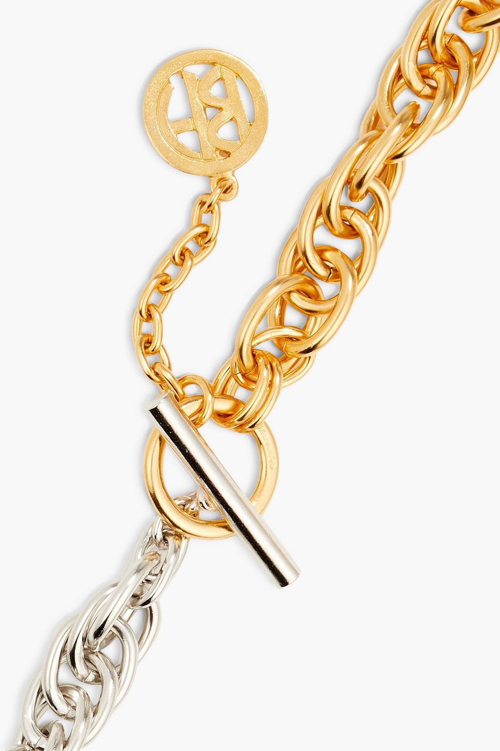 BEN-AMUN Silver and gold-tone necklace