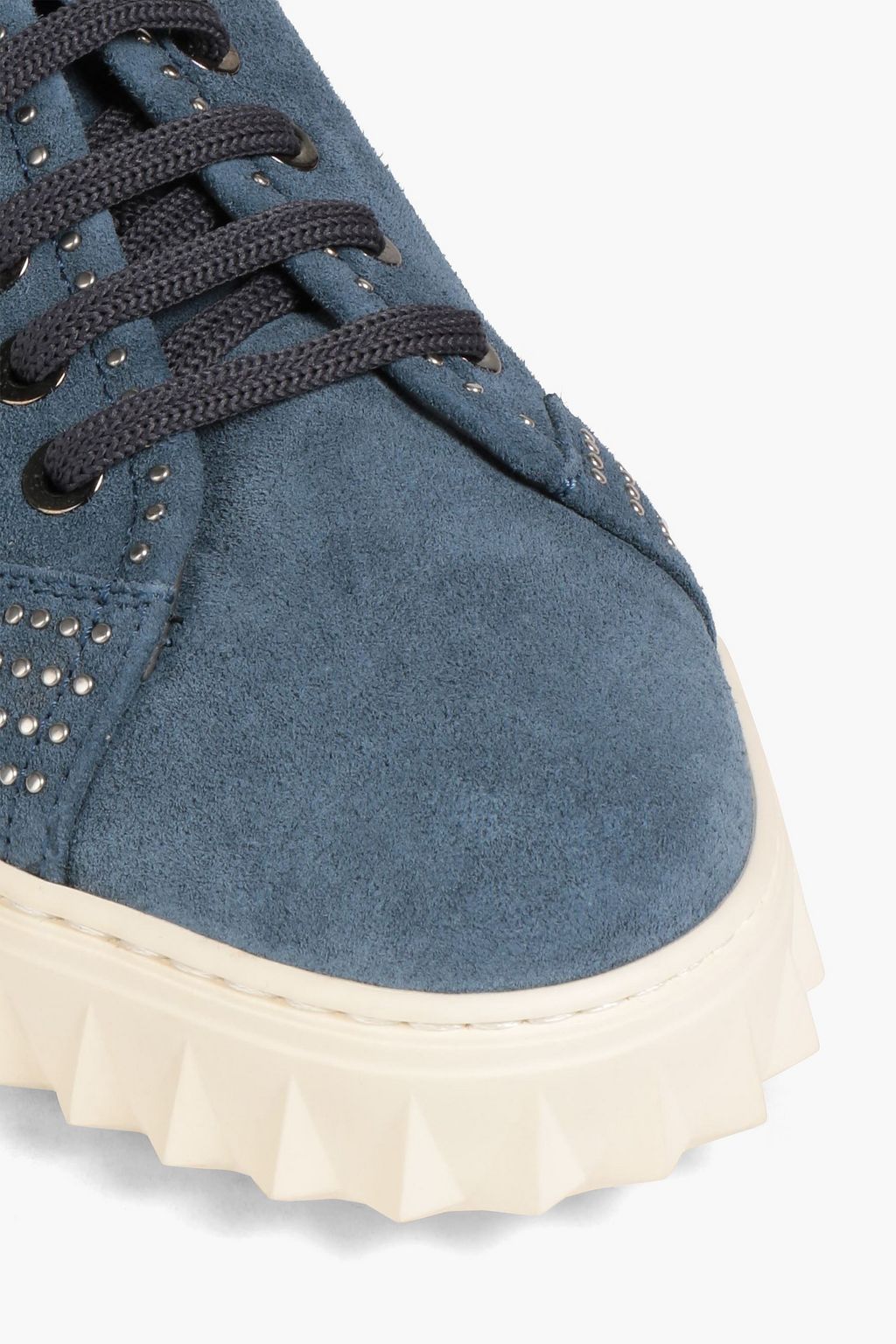 FERRAGAMO Studded suede sneakers
