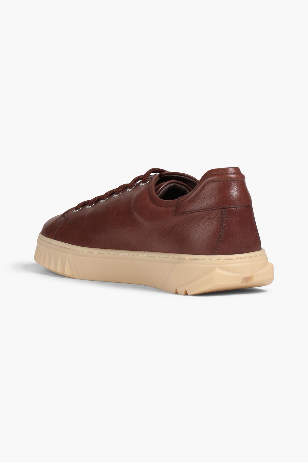 FERRAGAMO Two-tone leather sneakers
