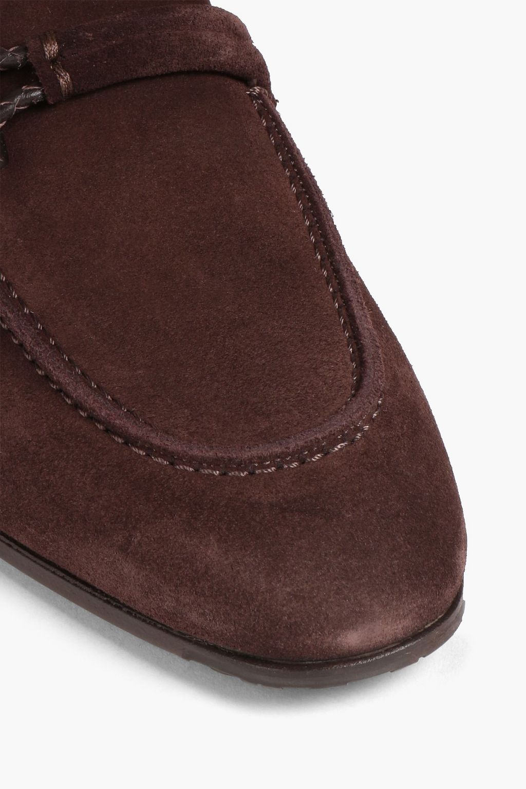 FERRAGAMO Embellished suede loafers