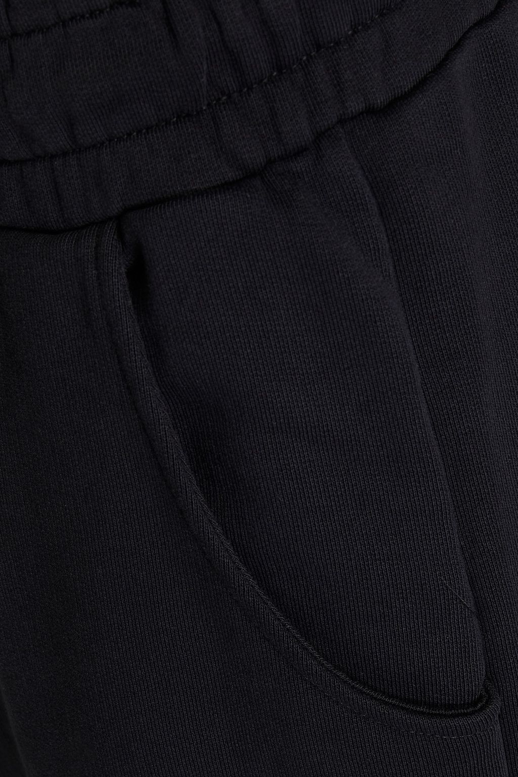 A-COLD-WALL* Cropped printed French cotton-terry track pants