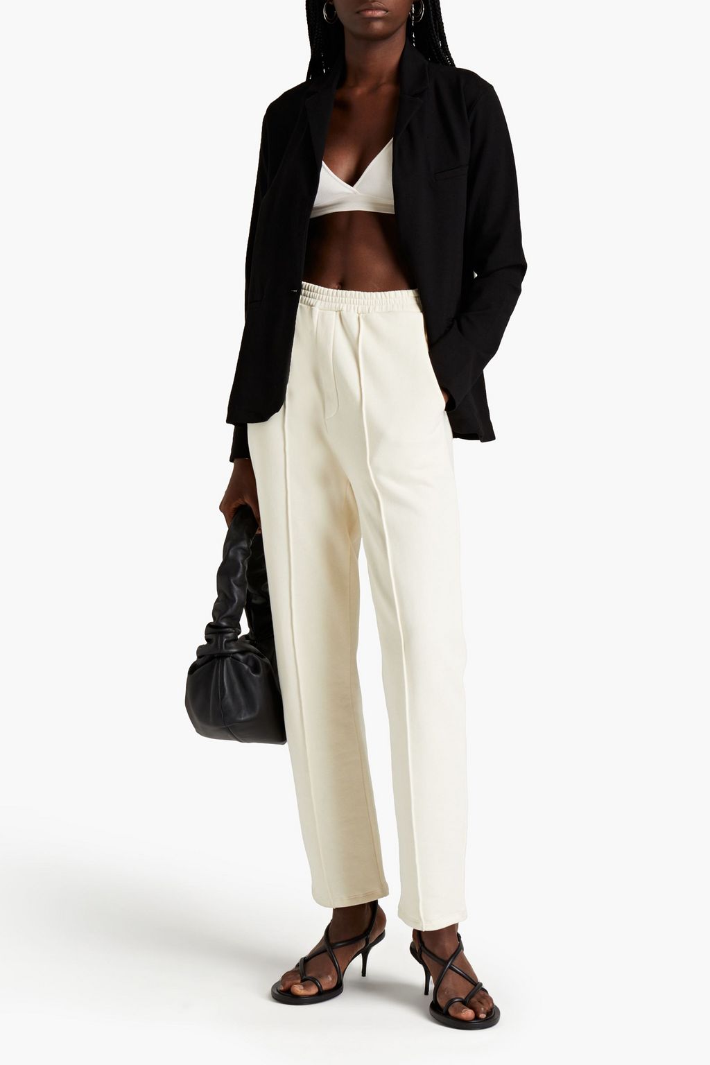 MONROW Stretch-ponte blazer