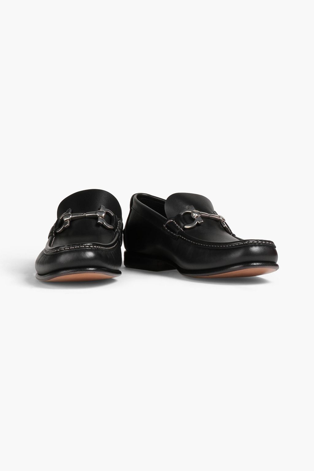 FERRAGAMO Embellished leather loafers