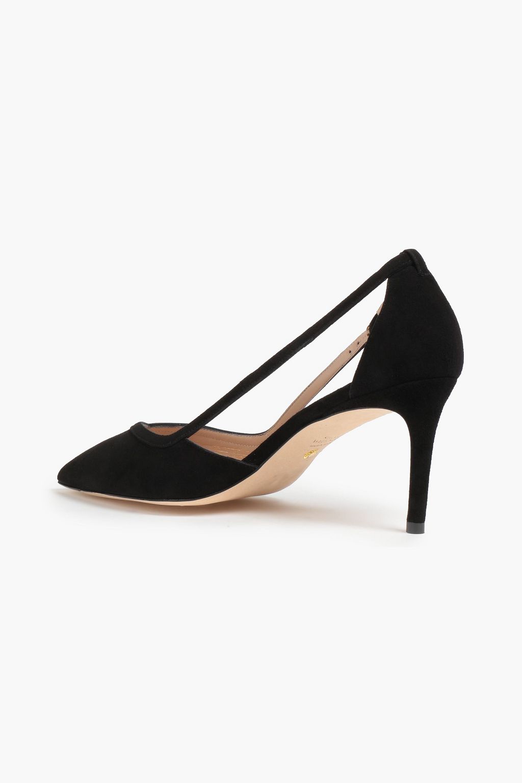 STUART WEITZMAN Anny cutout suede pumps