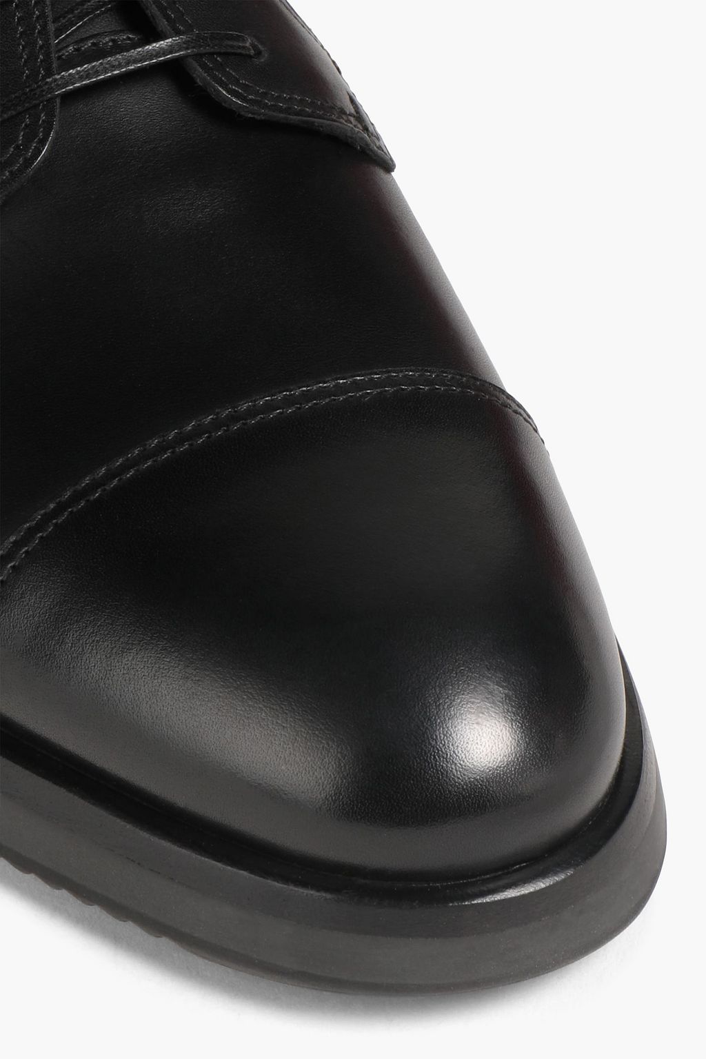 FERRAGAMO Two-tone leather derby shoes