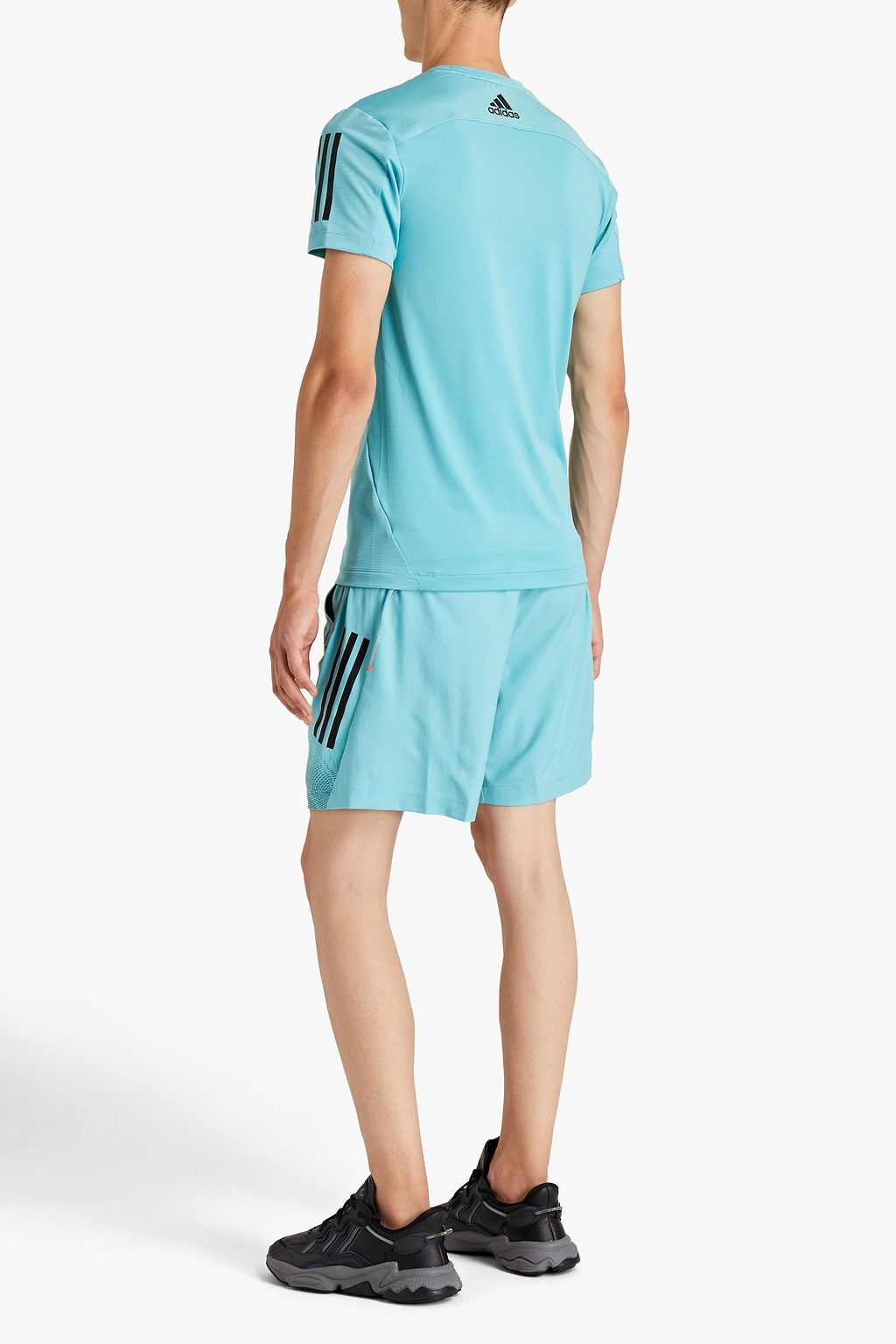 ADIDAS Printed recycled stretch-jersey T-shirt