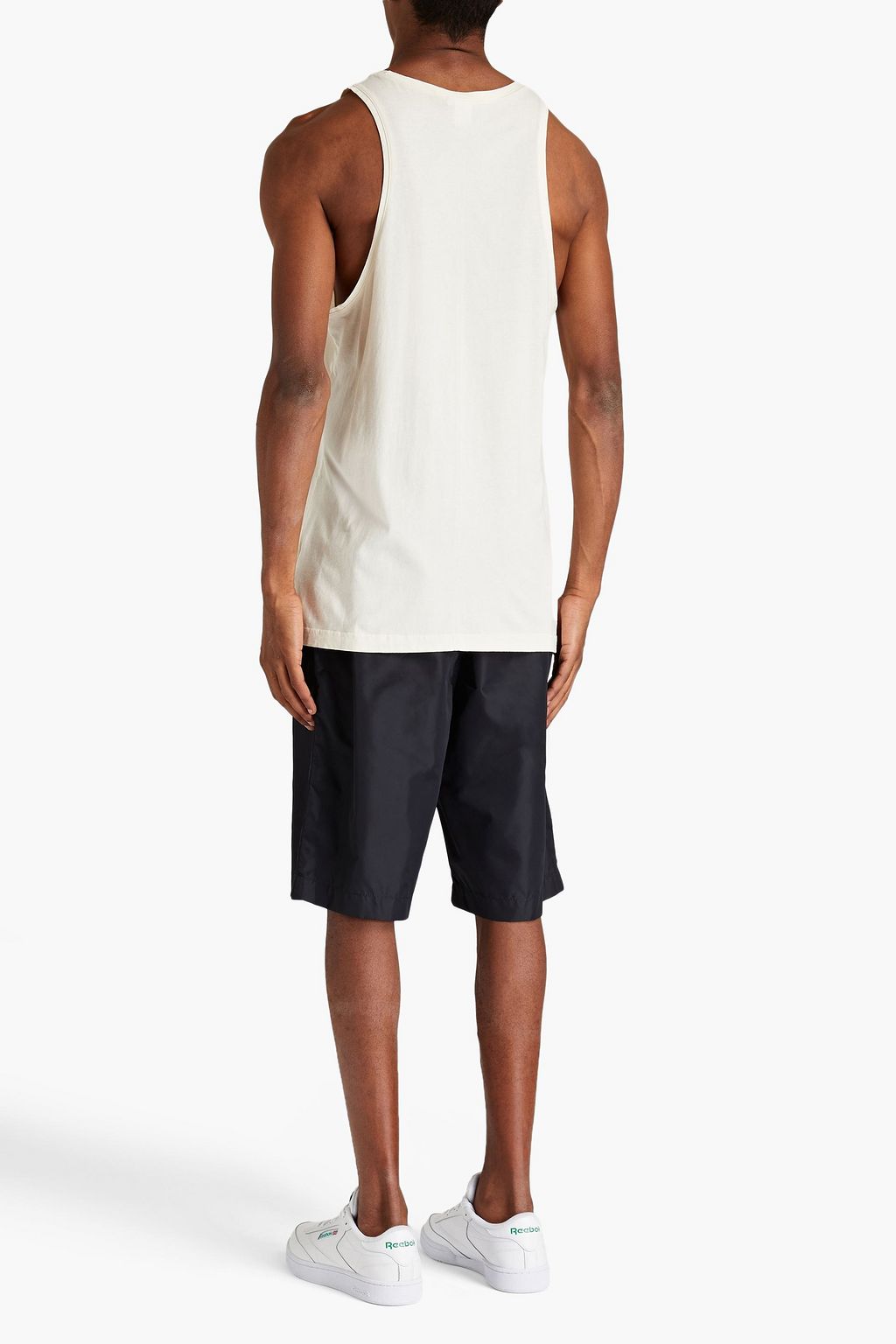 REEBOK X LES MILLS Bedrucktes Tanktop aus Biobaumwoll-Jersey