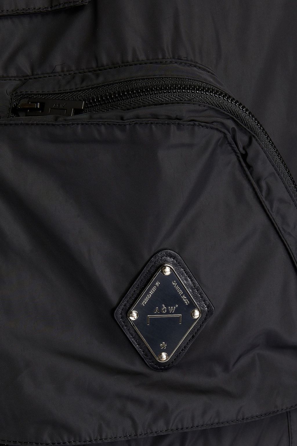 A-COLD-WALL* Knit-paneled shell hooded jacket